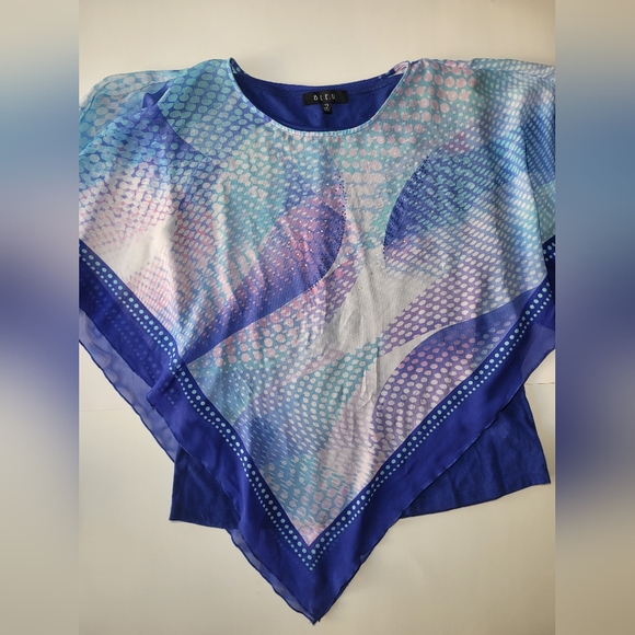 B.L.E.U. Multicolor Abstract Blouse - Picture 8 of 16